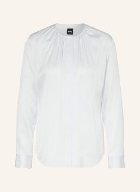 Boss Seidenbluse Banorah blau