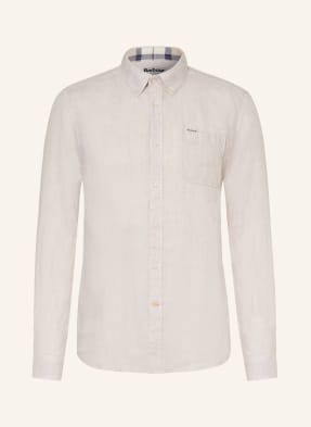 Barbour Leinenhemd Linton Tailored Fit beige