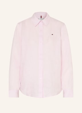 Tommy Hilfiger Hemdbluse Aus Leinen rosa