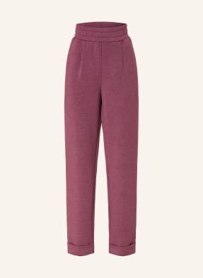 Varley Tepláky The Rolled Cuff Pants tmavě červená