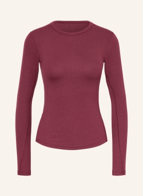 Lululemon Dlouhé Rukávy Hold Tight tmavě červená