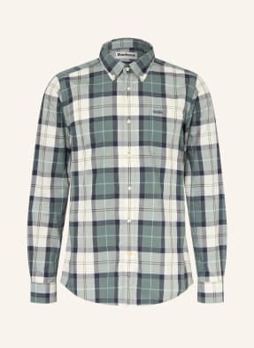 Barbour Košile Rawley Tailored Fit petrolejová / krémová / tmavě modrá