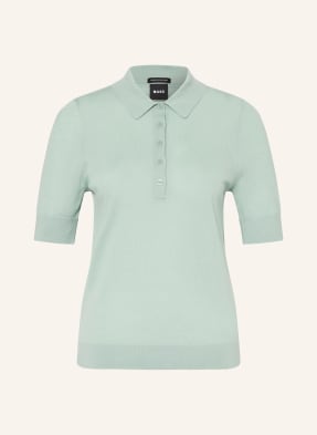 Boss Poloshirt Fidenka Aus Merinowolle gruen