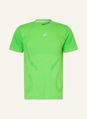 Asics Laufshirt Road Seamless Ss gruen