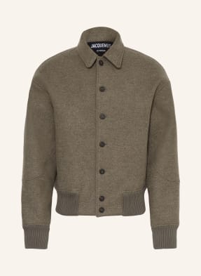 Jacquemus Bunda Le Bomber Feltro šedá