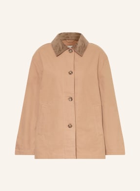 Calvin Klein Fieldjacket Mit Cord braun
