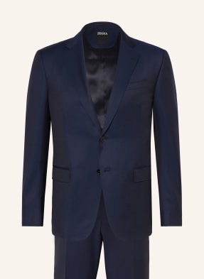 Zegna Oblek Drop 7 Tailored Fit tmavě modrá