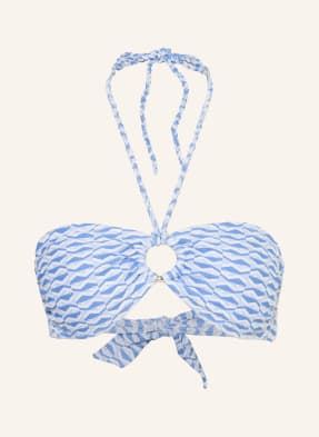 Heidi Klein Bandeau Bikiny Tinos tmavě modrá / bílá