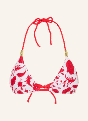 Heidi Klein Trojúhelníkové Bikiny Evia, Oboustranné červená / bílá