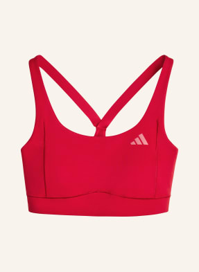Adidas Sportovní Podprsenka Optime Training tmavě červená