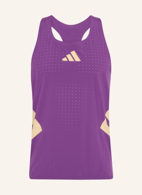 Adidas Běžecký Top Road To Records fialová / tmavě žlutá