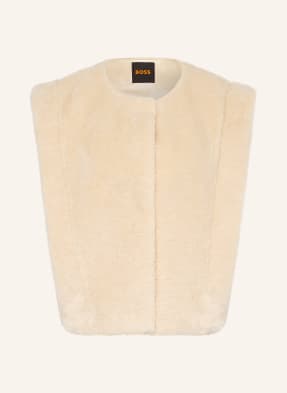 Boss Kunstfell-Weste Cosila beige