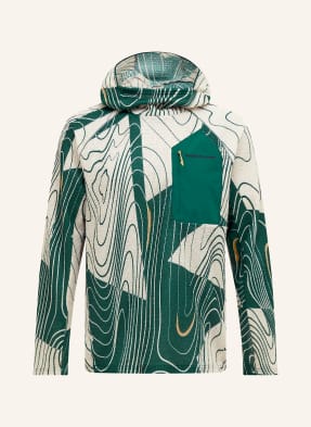 Peak Performance Fleecová Mikina Freelight Polartec® Alpha™ krémová / tmavě zelená
