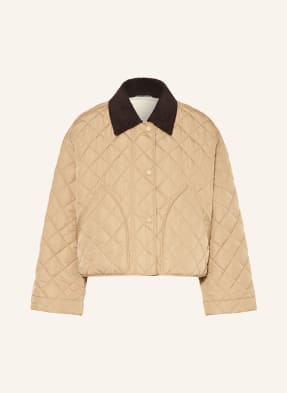 Weekend Max Mara Prošívaná Bunda Kaki béžová