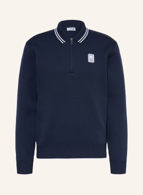 Lacoste Sweat-Poloshirt blau