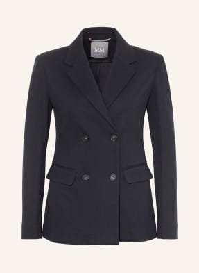 Mm By Max Mara Jersey Sako Rotondo tmavě modrá