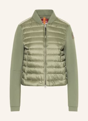 Parajumpers Lehká Péřová Bunda Kalysta Z Kombinace Materiálů světle zelená