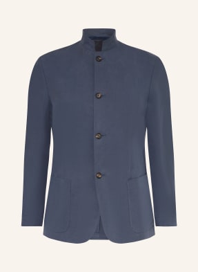 Eleventy Sako Slim Fit S Lnem tmavě modrá