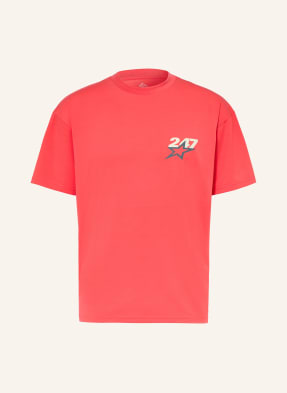 247 Represent Oversized Tričko Team 247 červená / krémová / tmavě šedá