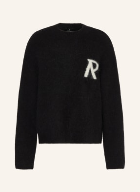 Represent Svetr S Alpakou černá / bílá