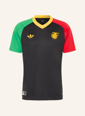Adidas Rozcvičovací Tričko Jamaika 26 Venku černá / červená / zelená