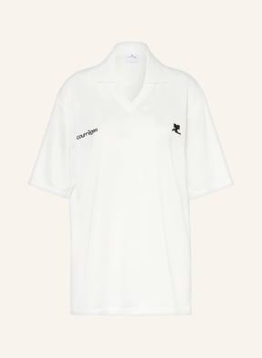 Courrèges Oversized Polokošile Z Jersey bílá