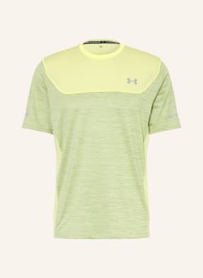 Under Armour Funkční Tričko Ua Tech™ Utility světle zelená / tmavě žlutá