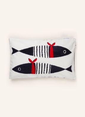 Eb Home Obal Na Dekorační Polštář krémová / tmavě šedá / červená