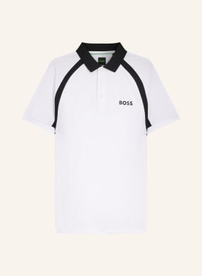 Boss Funktions-Poloshirt Toc weiss