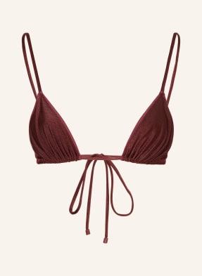 Bilali The Label Trojúhelníkové Bikiny Maja tmavě červená