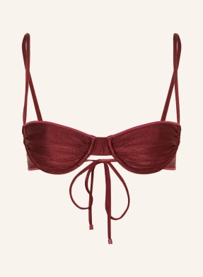 Bilali The Label Bikiny S Ramínky Alex tmavě červená