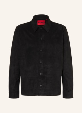 Hugo Overjacket Enaso V Koženém Vzhledu černá
