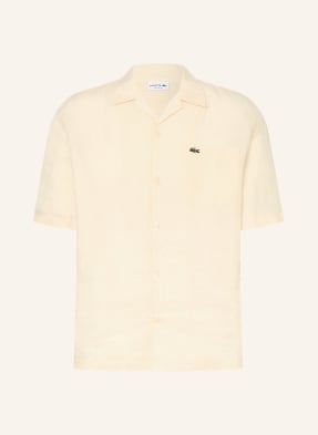 Lacoste Resorthemd Comfort Fit Aus Leinen beige