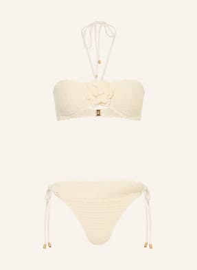 Zimmermann Bandeau Bikiny Awaken Crochet Flower krémová