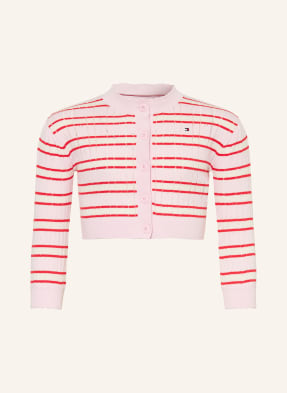 Tommy Hilfiger Svetr růžová / červená / bílá