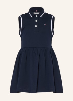 Tommy Hilfiger Piqué-Polokleid blau