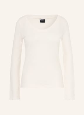Boss Schlafshirt Cosy Waffle weiss