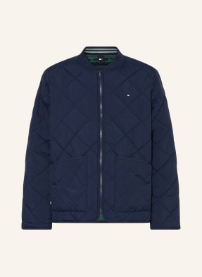 Tommy Hilfiger Prošívaná Bunda tmavě modrá