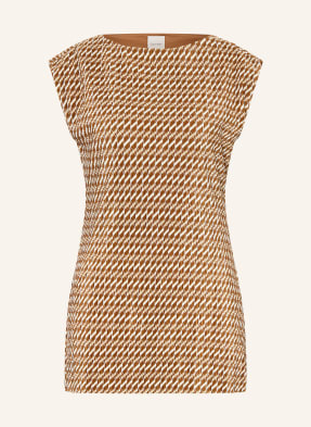 Calvin Klein Blusentop Mit Plissees braun