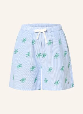 Tommy Hilfiger Šortky S Liniemi tmavě modrá / zelená / bílá
