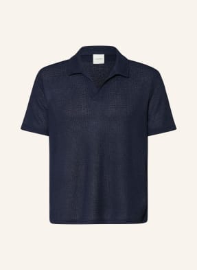 Calvin Klein Strick-Poloshirt blau