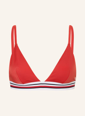 Tommy Hilfiger Trojúhelníkové Bikiny červená / bílá / černá