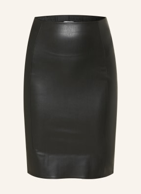 Wolford Sukně Jenna V Koženém Vzhledu černá