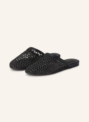 Ancient Greek Sandals Pantofle The Slipper černá