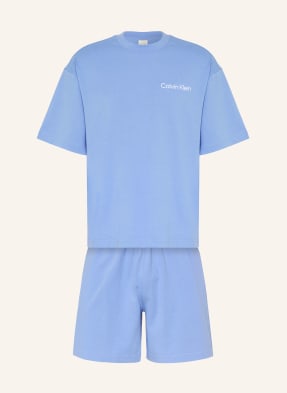 Calvin Klein Shorty-Schlafanzug blau