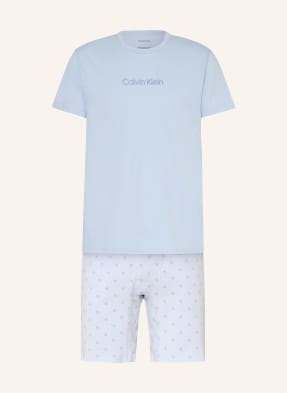 Calvin Klein Shorty-Schlafanzug blau