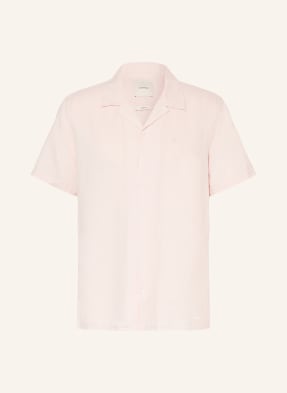 Calvin Klein Resorthemd Classic Fit Mit Leinen rosa