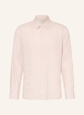 Calvin Klein Hemd Classic Fit Mit Leinen rosa