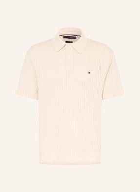 Tommy Hilfiger Pletené Polo Tričko Classic Fit béžová