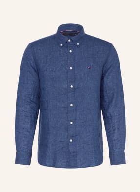 Tommy Hilfiger Leinenhemd Regular Fit blau